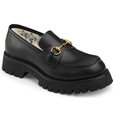 gucci lug sole loafer men's|gucci bit loafer.